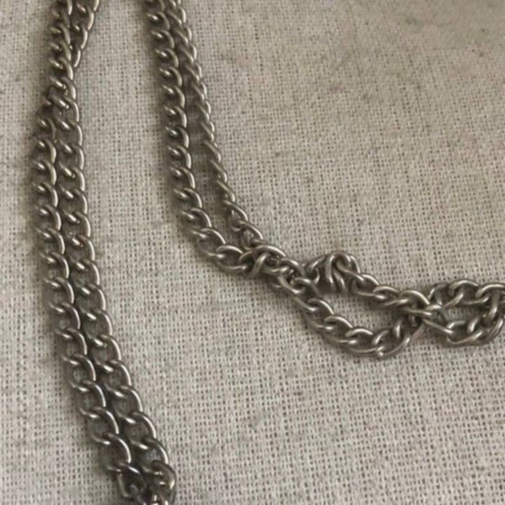 70s Ceramic Flower Pendant Necklace Unique Vintage